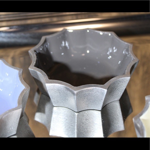 HP🎉MARIGOLD ARTISANS Fluted 3 Bowl ENAMEL Set - Picture 12 of 15